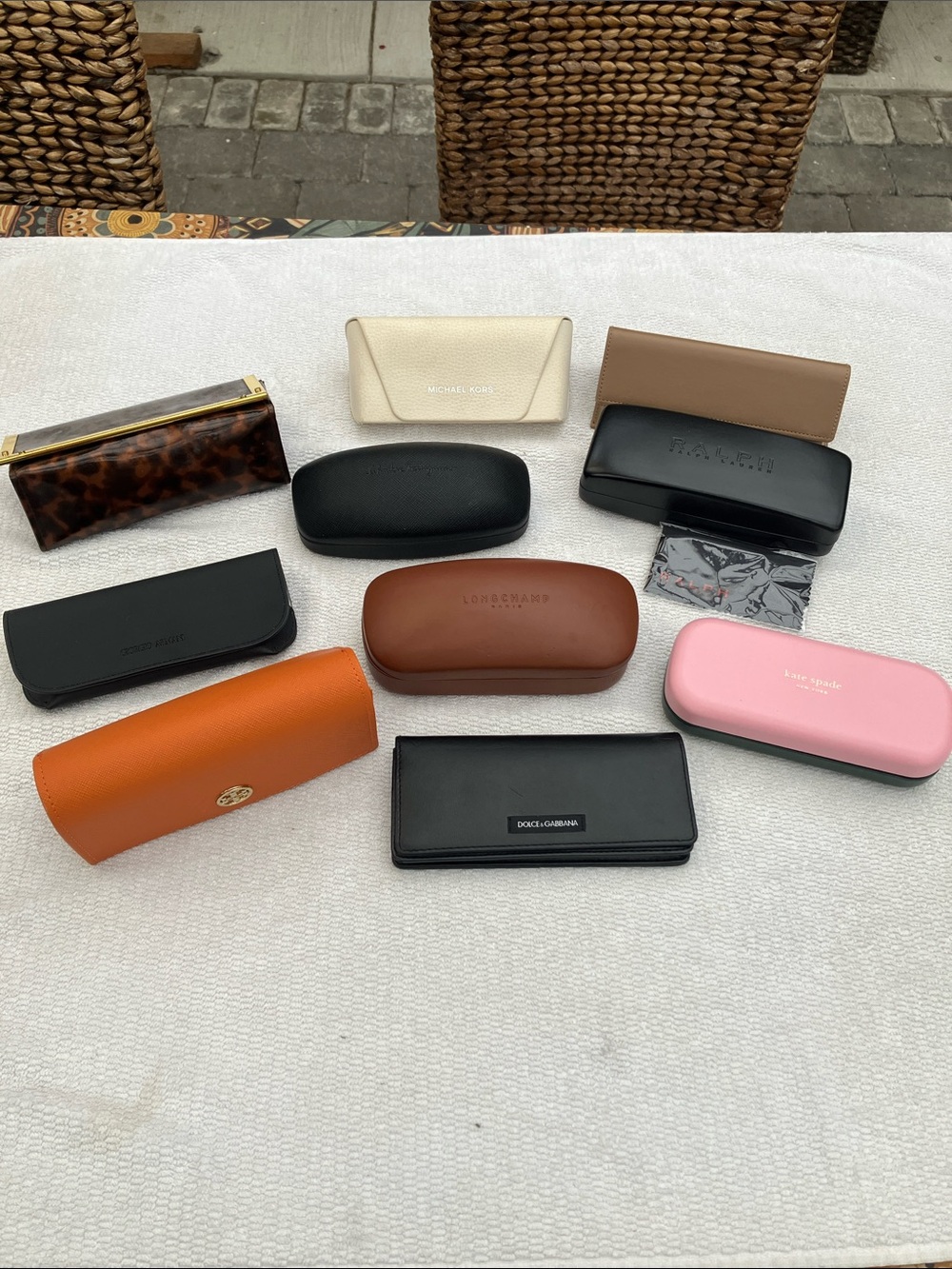 10 Piece Designer Eyeglass Sunglass Case Lot
